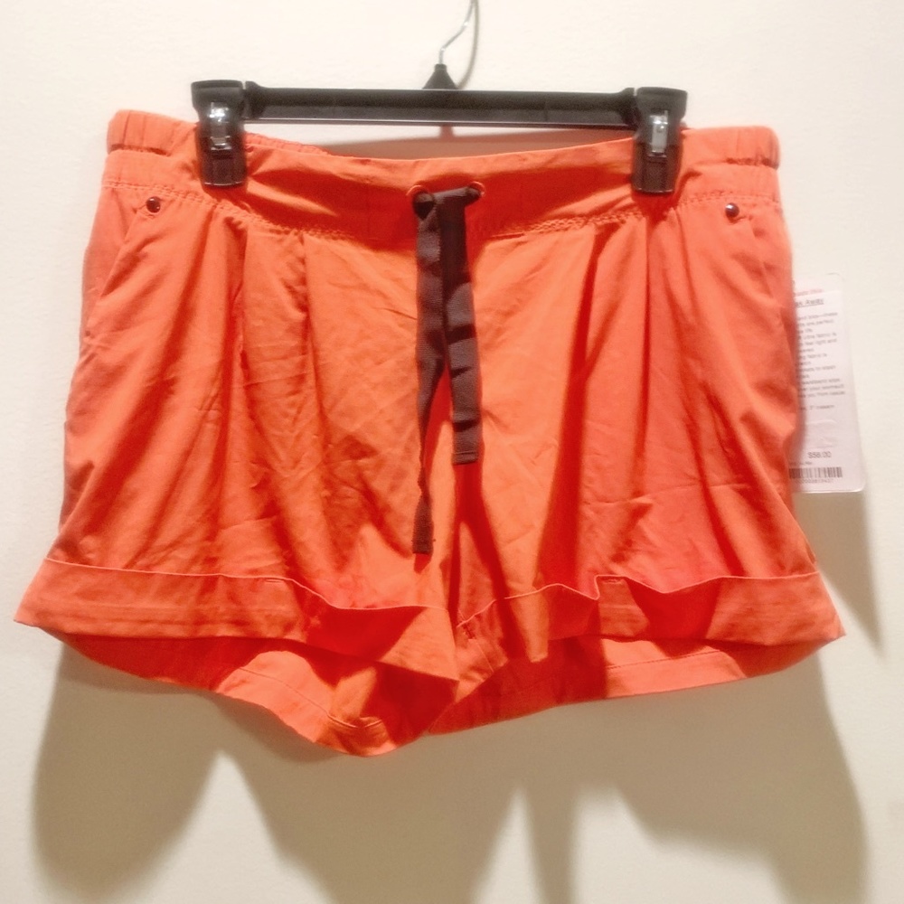 Orange Size 12 NWT Lululemon Short